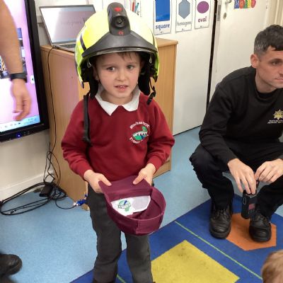 A Fire engine..in our playground!