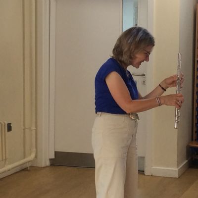Flautist in school
